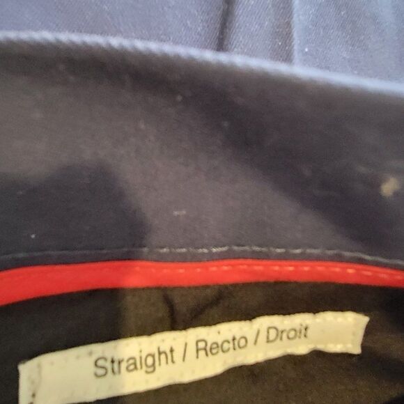 Goodthread Mens Navy Blue Straight Fit Cotton Wrinkle Free Chino Pant Sz 36W 32L - Picture 8 of 9